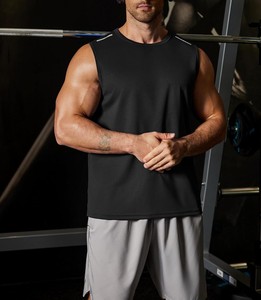 Men's Washed Cotton Tank <b>Top</b> Vintage Sleeveless <b>Vest</b> Shirt Relaxed Fit Casual Streetwear Summer Apparel Wholesale Clothing - Product Image 2