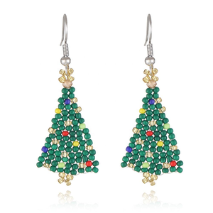 Pendientes de Perlas con Diseño de Árbol de Navidad, Modernos, para Mujeres y Niñas, Regalo para Bodas y Temporada Festiva - Product Image 1