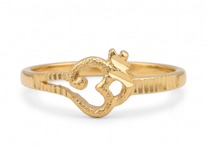 DIVYORO MEN'S OM SYMBOL CLASSIC แหวนชุบทอง 22K - Product Image 1