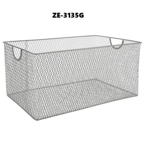 Cesta Decorativa de Metal Elegante para Decoración de Comedor y Sala de Estar, Cesta de Almacenamiento de Materiales Personalizada, Duradera, Tradicional y Hecha a Mano - Product Image 3