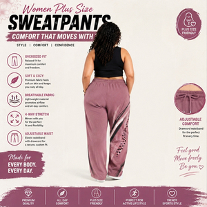 Women's Plus Size Baggy Sweatpants Custom Printed <b>Drawstring</b> Waist Fleece Pants Women Winter Wear Wide Leg <b>Trouser</b> Jogging Pants - Product Image 3