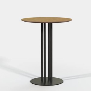 Table basse ronde moderne et durable avec piétement en métal noir, meuble d'appoint minimaliste pour salon, Metal Drake - Product Image 5