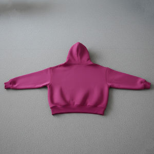 Sweat-shirts à capuche surdimensionnés pour hommes en molleton 100% coton personnalisés, épais, pour l'hiver, décontractés, brodés, respirants - Product Image 3