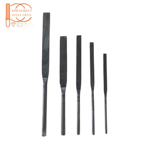 WHOLESALE Needle File Set 5 <b>Square</b> Flat Files 150-250mm Steel High Precision Hand File Smooth Cut Industrial Grade DIY OEM - Product Image 1