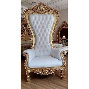 Premium Royal Living Room Single <b>Sofa</b> Chair With Elegant Design And Solid Wooden <b>Support</b> Frame - Product Image 1