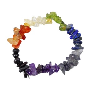 Chip <b>Bracelet</b> Natural Chakra Chip <b>Bracelet</b> Crystal Stone Chip <b>Bracelet</b> Gemstone Women Colorful Natural Crystal Wholesaler - Product Image 1