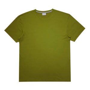 T-shirt uni minimaliste à col rond pour homme, aspect sobre, coton doux, idéal pour la salle de sport et les tenues décontractées - Product Image 4