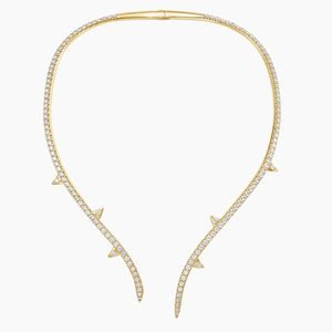 Collar de diamantes con diseño de espiga abierta - Product Image 1
