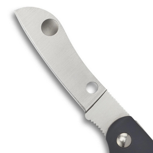 Couteaux pliants gris foncé avec lame incurvée en acier inoxydable, surface de préhension lisse et utilisation quotidienne compacte et portable - Product Image 5