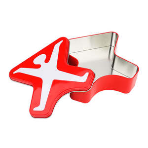 Fabricante de Latas de Metal Personalizadas en Forma de X, Caja de Regalo Metálica Impresa para Galletas y Dulces - Product Image 5