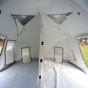 Carpa familiar geodésica de polialgodón, impermeable e ignífuga, opcionalmente, fabricada en Pakistán para fines humanitarios. - Product Image 5