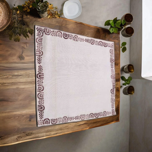 Ensemble de 6 sets de napperons en coton de haute qualité, durables et faits à la main, motif vie marine |   Thème océanique écologique |   Imprimé multicolore réutilisable - Product Image 3