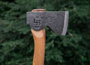 ขวานเหล็กตีมือ STEEL CRAFT INTERNATIONAL รุ่น Mountains to sea AXE 12 ด้ามจับรูปไข่สลักลาย สำหรับงาน DIY เกรด ODM - Product Image 3