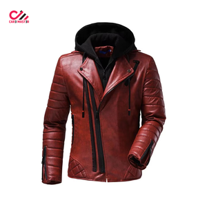 Nouvelle arrivée tendance, veste en cuir véritable pour homme de haute qualité, logo personnalisé, respirante, chaude pour l'hiver, veste en cuir pour homme - Product Image 1
