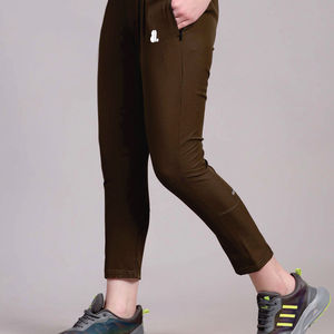 Women's Olive Green <b>Harem</b> Pants High Elastic Drawstring Pleated Ankle-Length Regular Fit Sporty Style Pockets 100% Cotton Autumn - Product Image 5