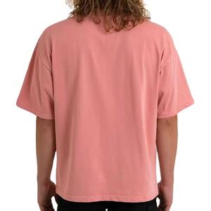 T-shirt coupe boxy surdimensionné pour hommes de haute qualité 100% coton lourd respirant WARSTED couleur unie conception personnalisable - Product Image 2