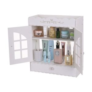 Mobiletto da Bagno in PVC Non Perforato con Cassetto 39 X 17.5 X 44 cm, Arredo per il Tuo Bagno - Product Image 2