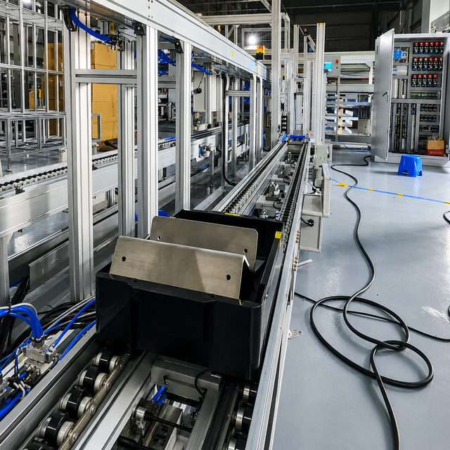 Intelligent Battery Transfer System Stainless Steel Durable Integration Supporting Multi-Directional Flow Precise