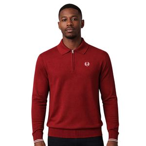 Suéter Polo con Cierre Kappa Alpha Psi, Color Carmesí, Ropa de Fraternidad Griega con Diseño Clásico, Comodidad Premium y Estilo Atemporal - Product Image 1