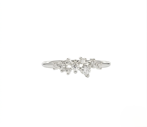Bague de fiançailles unisexe tendance en diamant de laboratoire, alliance en platine, diamant rond brillant, certifiée IGI - Product Image 1