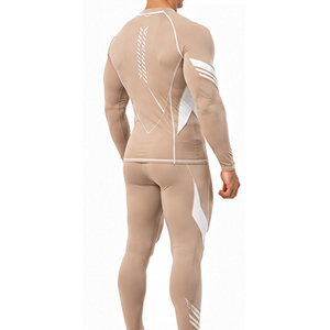 Ensemble de vêtements de sport pour homme personnalisé, respirant, extensible, haut à manches longues et pantalon pour la course à pied, la salle de sport, la remise en forme et l'entraînement - Product Image 6