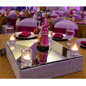 <b>Decoration</b> Punjabi Dancing Couple Statue Small Jatt Jatti Fiber Statues <b>Decoration</b> Wedding Statues <b>Table</b> <b>Decoration</b> Australia - Product Image 1