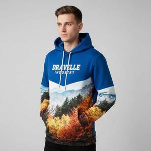 Sudadera con Capucha Sublimada para Hombre, Venta al Por Mayor OEM, Logotipo Personalizado, Resistente al Viento, Transpirable, 100% Poliéster, Alta Calidad - Product Image 1
