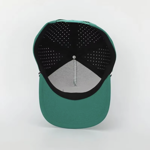 Casquettes de baseball 5 panneaux perforées avec broderie personnalisée, logo, chapeau de golf avec cordon pour homme et femme, fabrication vietnamienne - Product Image 4