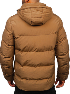 <b>Mens</b> <b>Long</b> Puffer Jacket Hooded Warm Quilted Winter <b>Coat</b> Water Resistant Full Zip Outdoor Casual Wear Custom OEM ODM Supplier - Product Image 2