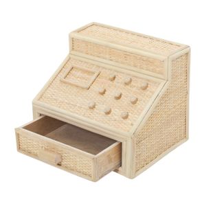 Juguete de Mimbre para Niños, Juguete de Caja Registradora de Mimbre para Niños de 5, 6, 7 y 8 Años, Juego de Imitación Divertido para Niños Pequeños - Product Image 1