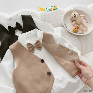 Ensembles de vêtements pour garçons sans MOQ pour mariage, fête d'anniversaire, 1-7 ans, ensemble de 5 pièces, vêtements de cérémonie pour garçons, mode élégante - Product Image 5