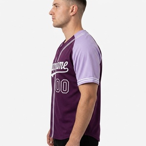 Custom Embroidery Vintage Softball Jersey Baseball Clothing Blank Mens Jerseys Baseball <b>Shirts</b> - Product Image 2