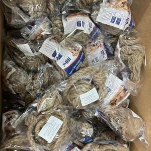 Jouet pour chien en bois de café artisanal à 3 nœuds, réduit la destruction des objets par la mastication, jouet d'entraînement sûr et écologique - Product Image 5