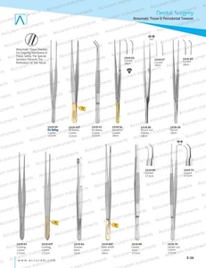 Pinzas de tejido TC DeBakey pinzas de pulgar quirúrgicas abrazadera atraumática Vascular de 15cm, punta de 1,5mm - Product Image 2