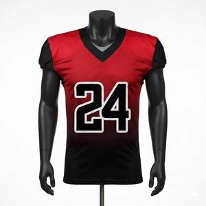 Stylish Custom Logo Breathable <b>Plus</b> <b>Size</b> Short Sleeve Premium American Football Jersey Durable Lightweight - Product Image 1