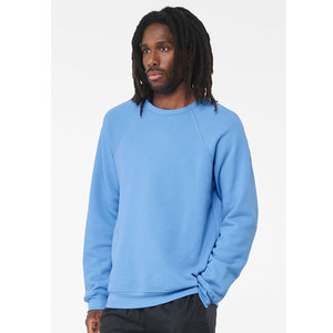 Sweat-shirt unisexe Bella Canvas 100% coton, doublure hiver respirante en molleton éponge, col rond raglan 3901 - Product Image 1