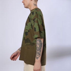 เสื้อยืดคอกลมผ้าฝ้ายเนื้อหนา พิมพ์ลายกราฟิกทรงโอเวอร์ไซส์ สกรีนลายตามสั่ง เสื้อยืดผู้ชาย - Product Image 3