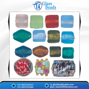 Handmade <b>Silver</b> Foiled Glass <b>Beads</b> Assorted Mixed Shapes Frosted Spacer <b>Beads</b> Pack for Fashion Jewelry and Crafts - Product Image 4