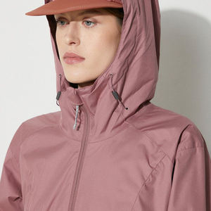 Chaqueta Cortavientos de Mujer al por Mayor, Diseño Personalizado, Impermeable, Transpirable, de Lino y Nailon, con Capucha, Cálida para Otoño, para Actividades al Aire Libre - Product Image 5