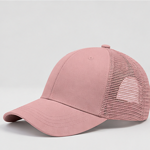 Casquette Trucker en Toile à 6 Panneaux avec Visière Courbe et Maille Frontale pour Adulte, Printemps-Été, Fermeture Snapback, Faible MOQ, Personnalisable, Vente en Gros - Product Image 2