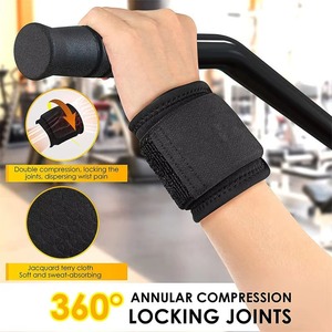 Attelle de poignet sportive réglable en néoprène robuste, respirante, avec soutien de compression et fermeture auto-agrippante pour la musculation - Product Image 5