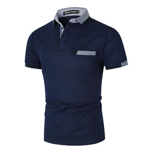 Camisetas Polo para Hombre, Manga Corta, Estilo Casual, con Combinación de Colores en Contraste - Product Image 1