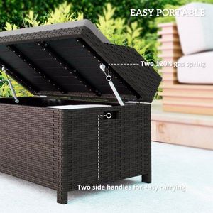 ม้านั่งเก็บของสำหรับลานบ้าน รุ่น D0100XUV9X7 - Product Image 3