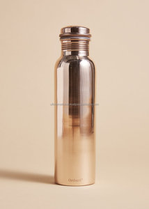 Botella de cobre 100% real para el mejor diseño, tamaño personalizado y color natural con pulido hecho a mano, a la venta - Product Image 5