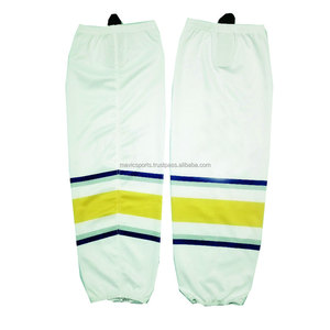 Chaussettes de hockey sur glace personnalisées pour hommes 2023, imprimées par sublimation multicolores, respirantes, séchage rapide, légères, 100% polyester - Product Image 4