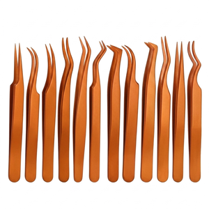 Pinzas al por Mayor para Extensiones de Pestañas, Acero Inoxidable, Punta Ultrafina, Antiestáticas, Pinzas de Punta Puntiaguda para Extensiones de Pestañas - Product Image 1