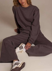 Premium Quality Custom Women's <b>Sweatshirts</b> Crew Neck Solid Color Long Sleeve <b>Sweatshirts</b> <b>Gym</b> Workout High Quality <b>Sweatshirts</b> - Product Image 3