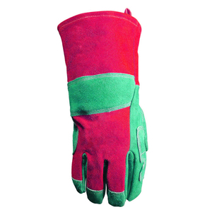 Wholesale Rate Extended Cowhide Leather Welder Working <b>Gloves</b> Insulated Anti-scalding Fireproof Safety Work Welding <b>Gloves</b> - Product Image 2