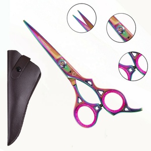 Tijeras de Peluquería Profesionales Super Cut de Acero Inoxidable Plateado para Diestros, 32 Dientes, Set de Salón de Belleza, Cerámica Afilada para Cabello Liso - Product Image 4