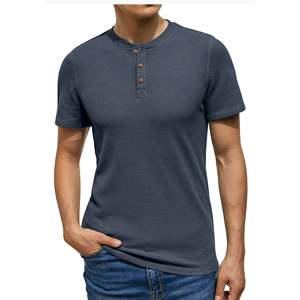 เสื้อยืดแขนสั้นทรงปกติสำหรับผู้ชาย ยี่ห้อ Arqen Industries สีกรมท่า ผ้าฝ้ายถักเนื้อนุ่ม น้ำหนัก 200 กรัม ระบายอากาศได้ดี - Product Image 3